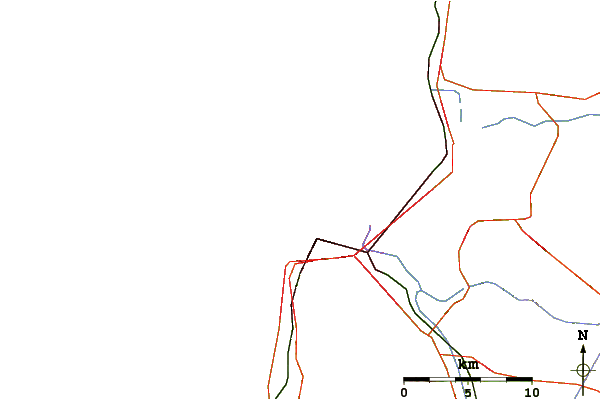 Roads and rivers around BackDoor (Haifa)