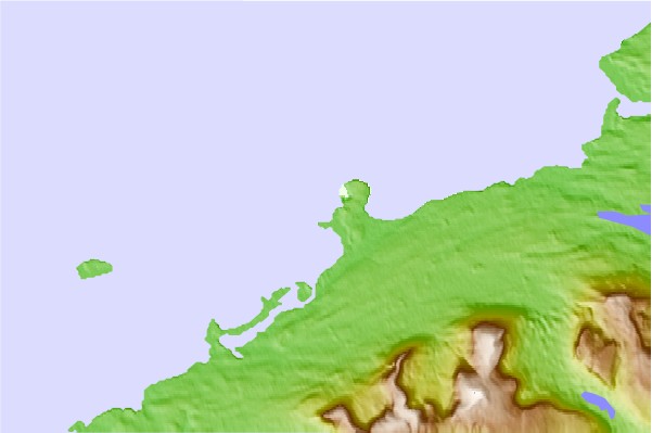 Surf spots located close to Back Strands
