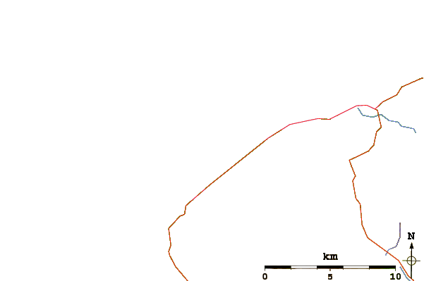 Roads and rivers around Back Strands