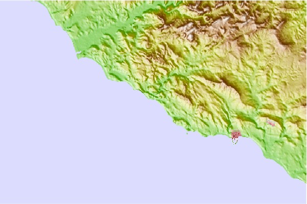 Surf spots located close to Backdoor