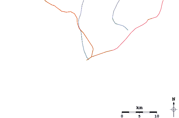 Roads and rivers around Backwash