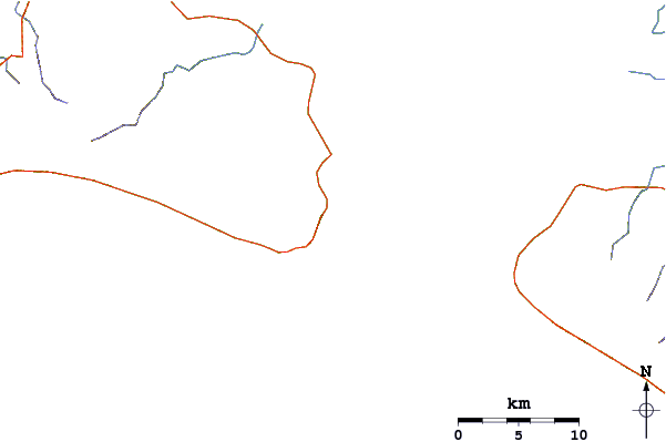 Roads and rivers around Backwash