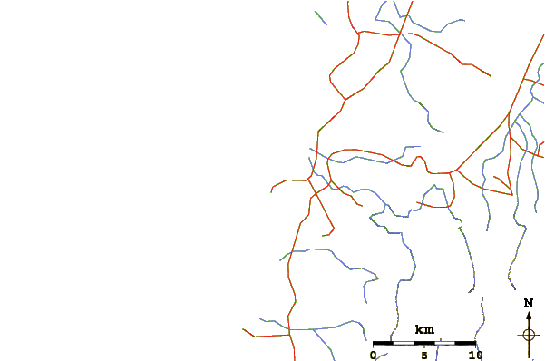 Roads and rivers around Badoc Point