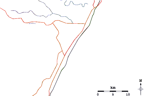 Roads and rivers around Baggies