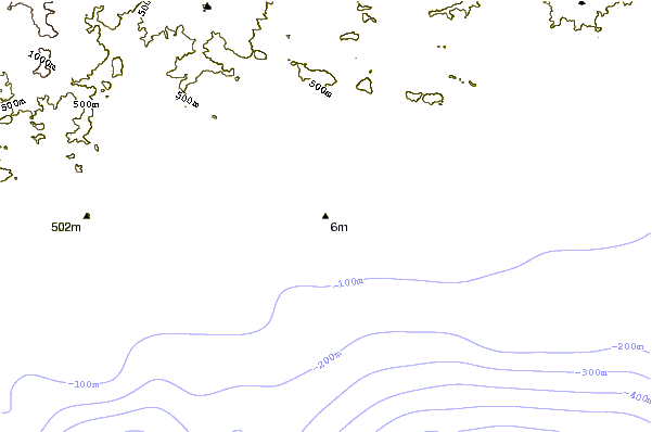 Shoreline around Bahia Grande