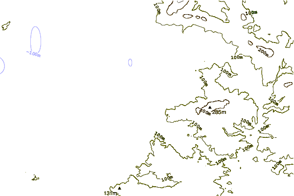 Shoreline around Baie de Douarnenez