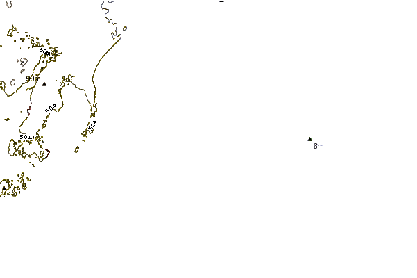 Shoreline around Baileys Beach