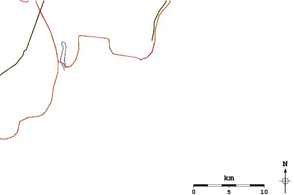 Roads and rivers around Baileys Beach