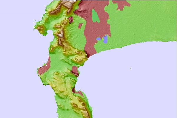 Surf spots located close to Baileys Cottage Reef