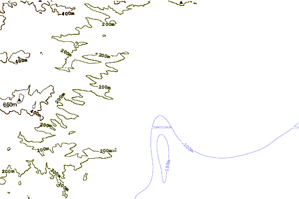 Shoreline around Bajada de los Palitos