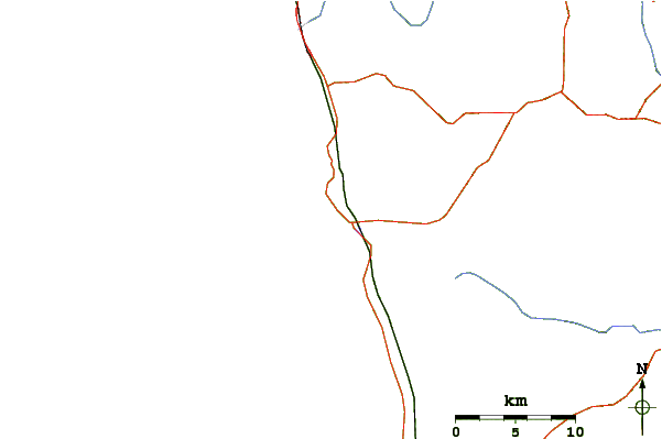 Roads and rivers around Balapitiya