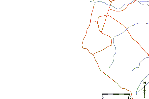 Roads and rivers around Punta Balcones