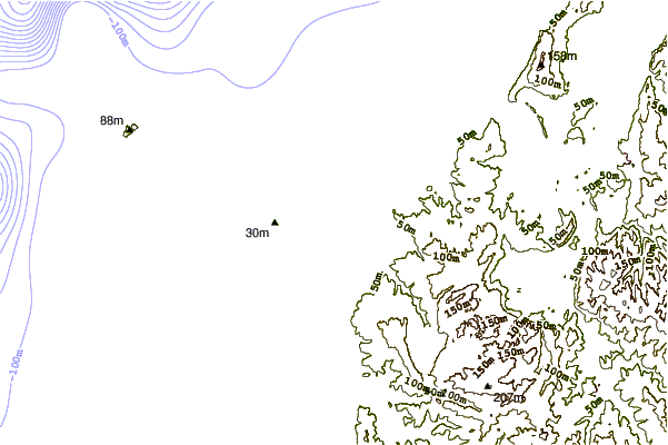 Shoreline around Baleal Sul