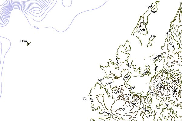 Shoreline around Baleal Reef
