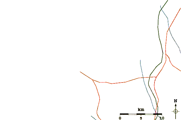 Roads and rivers around Baleal Reef
