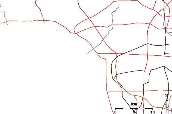 Roads and rivers around Ballona Creek and Jetty