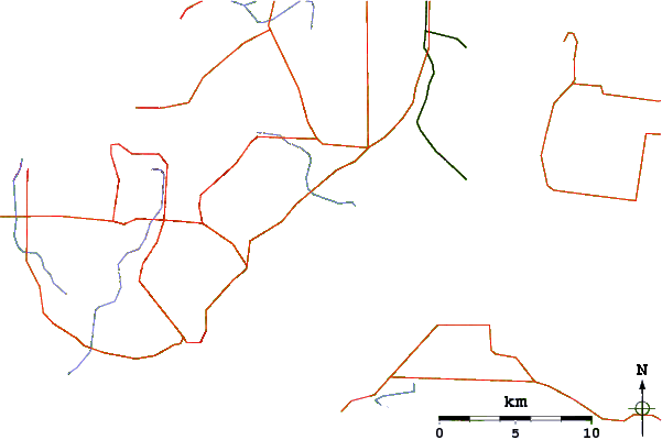 Roads and rivers around Balnarring Point