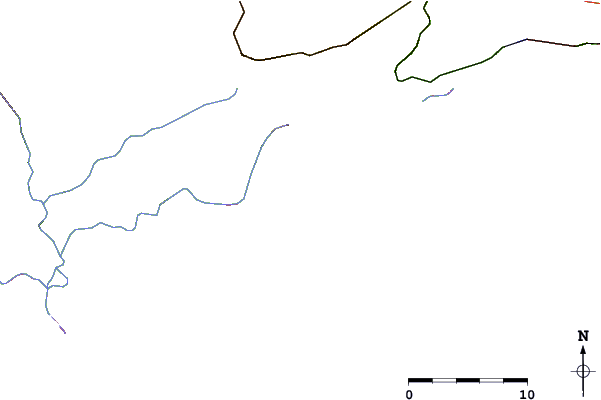 Roads and rivers around Balneario Sao Jose