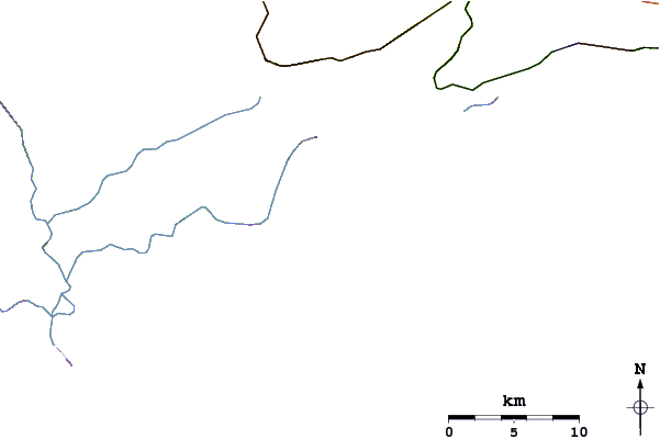 Roads and rivers around Belneario Sao Jose