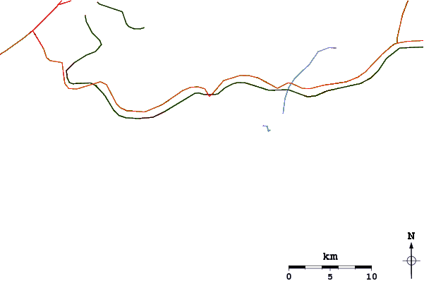 Roads and rivers around Bambul