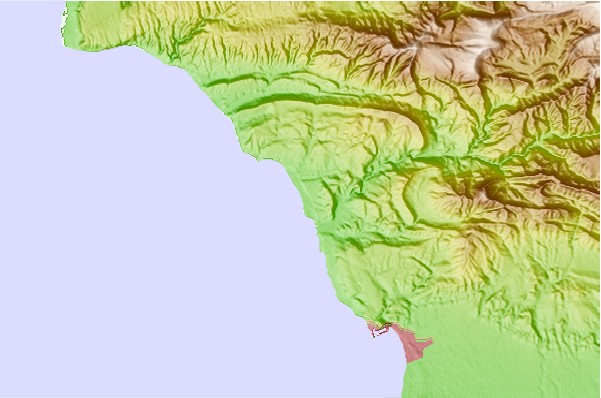 Surf spots located close to Banana Beach