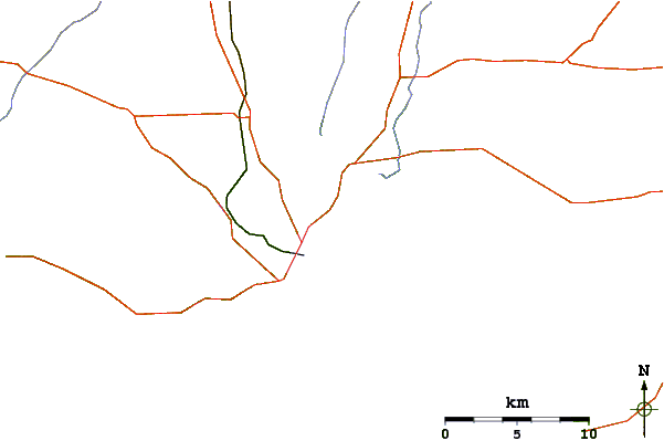 Roads and rivers around Bandy Creek Groyne