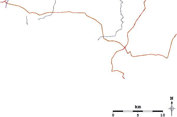 Roads and rivers around Bantham