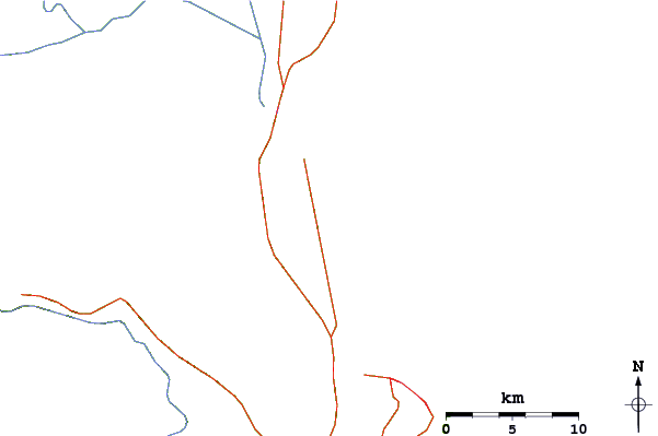 Roads and rivers around Barra Velha