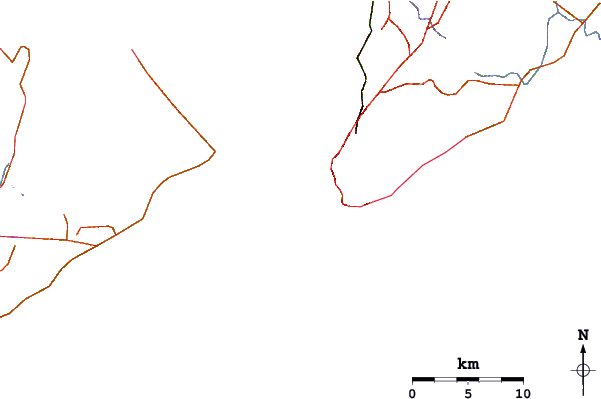 Roads and rivers around Barra Vento