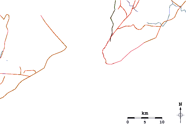 Roads and rivers around Barra Vento