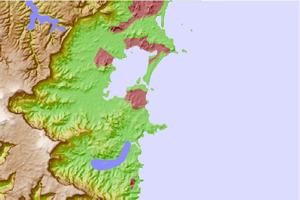 Surf spots located close to Barrack Point