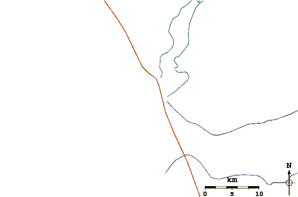 Roads and rivers around Barra da Cuanza