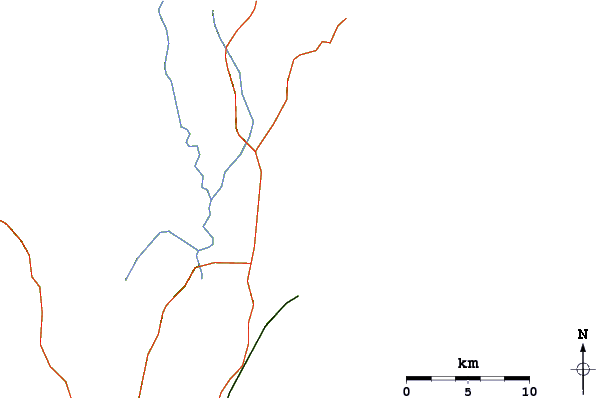 Roads and rivers around Barra de Ibiraquera