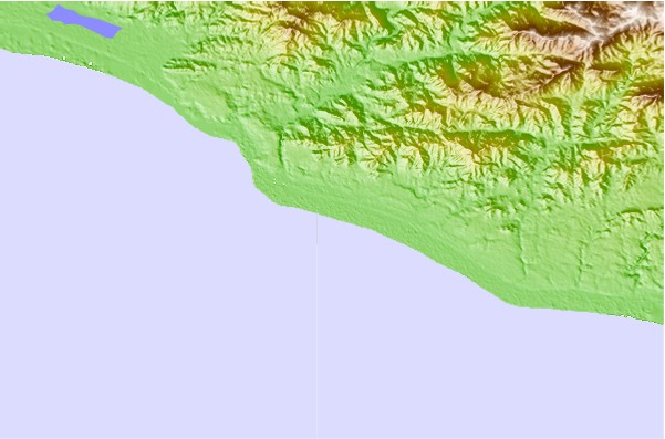 Surf breaks located close to Barra de Colotepec