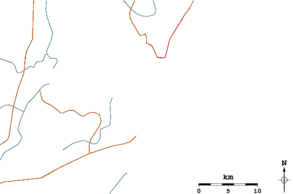 Roads and rivers around Barra do Sai