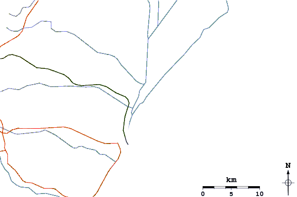 Roads and rivers around Barra do Sai