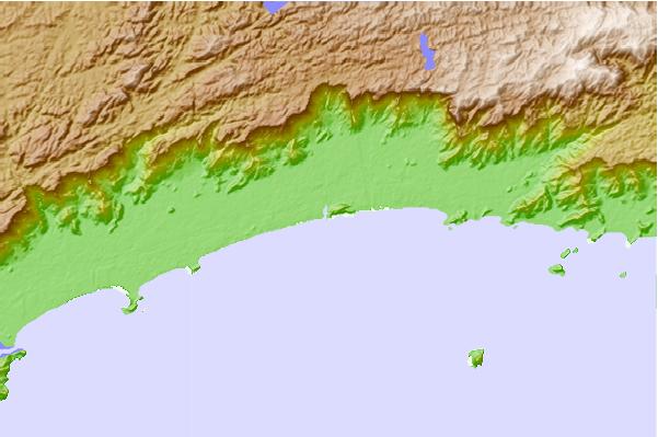 Surf breaks located close to Barre da Una
