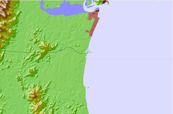 Surf breaks located close to Barre do Sai