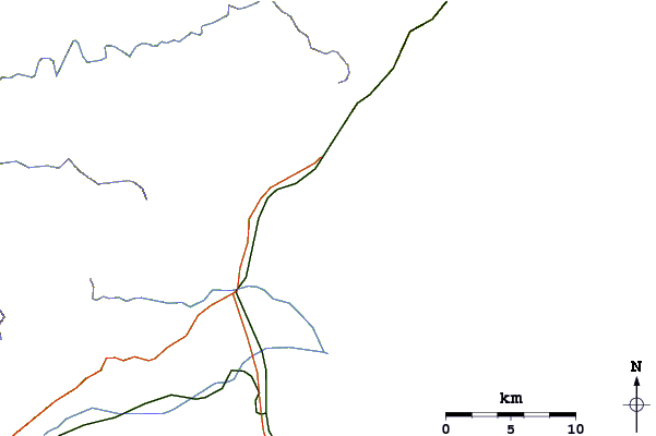Roads and rivers around Barrels