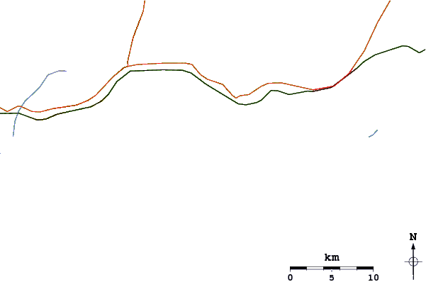 Roads and rivers around Barrinha