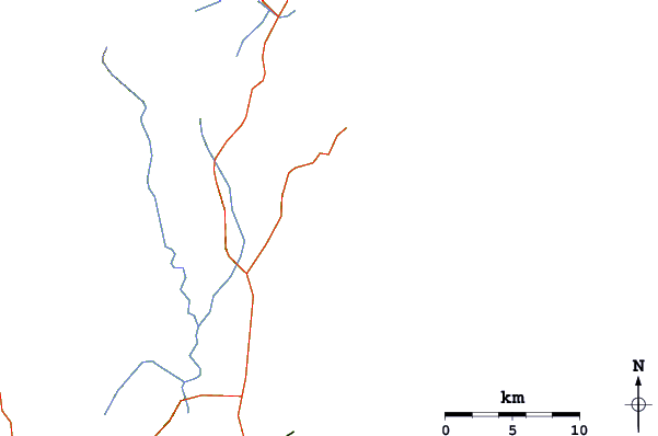 Roads and rivers around Barrinha