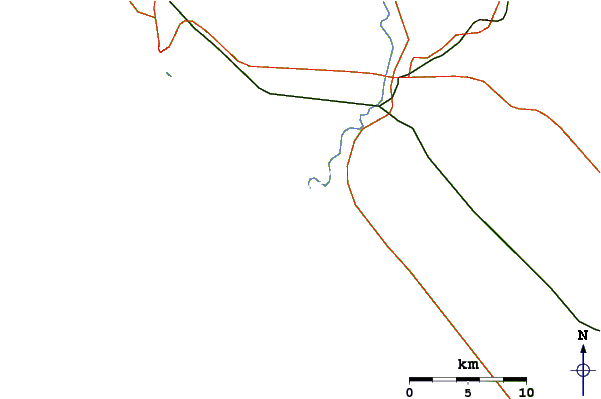 Roads and rivers around Barron Rivermouth