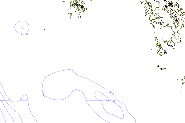 Shoreline around Barron Rivermouth