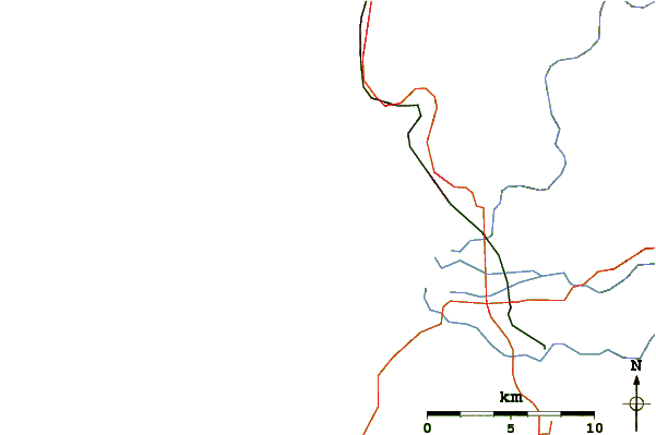 Roads and rivers around Barview Jetty