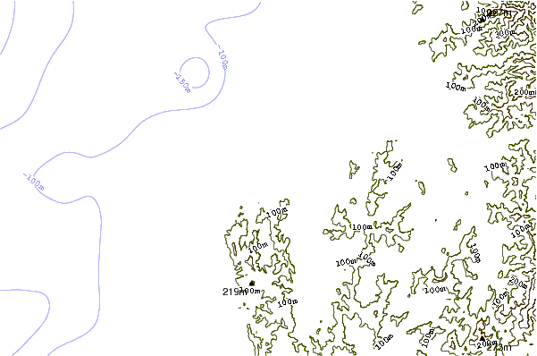 Shoreline around Bastendorff Beach