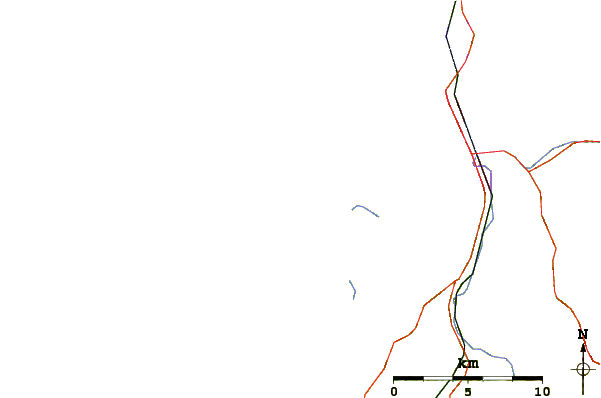 Roads and rivers around Bastendorff Beach