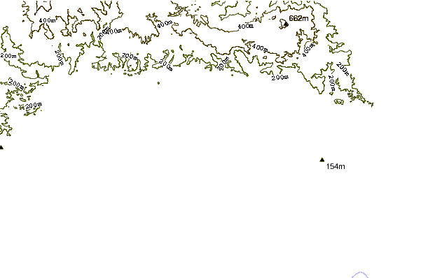 Shoreline around Batu Hiu