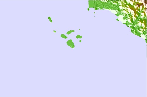 Surf spots located close to Bawa