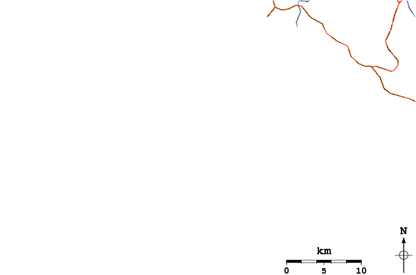 Roads and rivers around Bawa