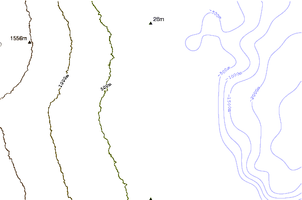 Shoreline around Bay Front